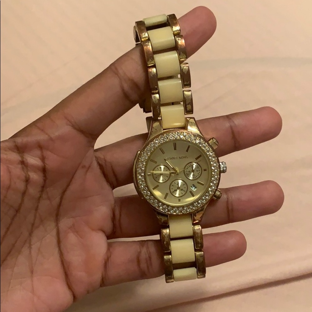 Gold Two Tone Michael kors Watch